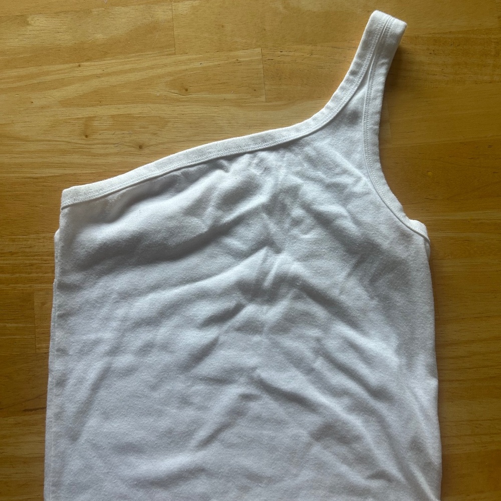 Aerie One Shoulder Tank Top White Women’s S